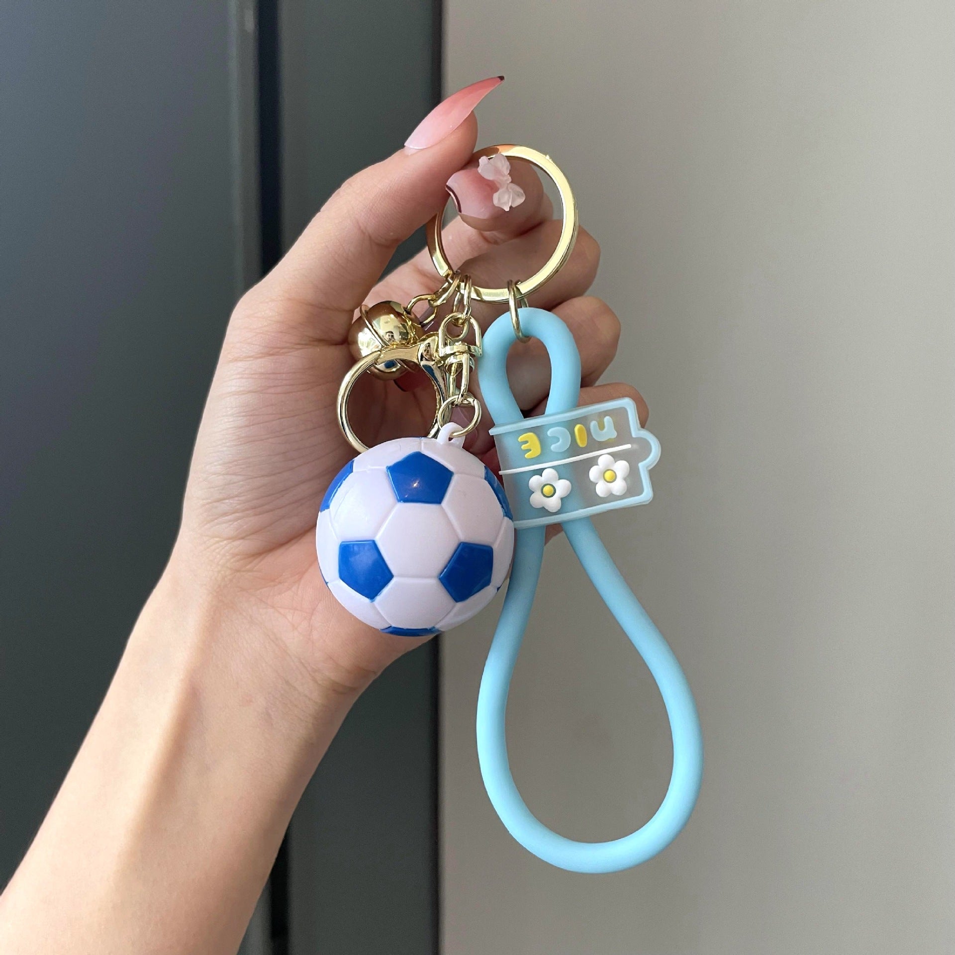 Wholesale PU Football Keychain
